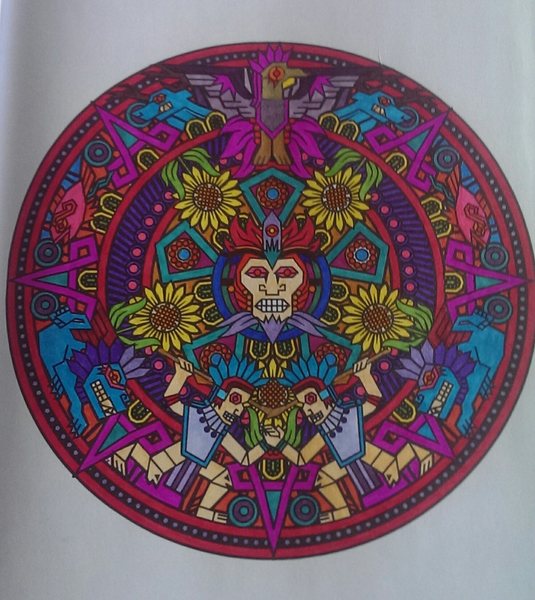 Adult colouring in books