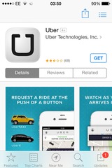 Uber ad directs me to AppStore without pressing on it.