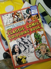 Adult colouring in books