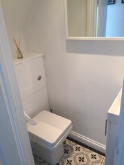 Under stairs toilet