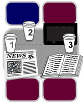 Sharing tables in cafés
