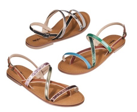 How can I get strappy sandal straps to stay up?