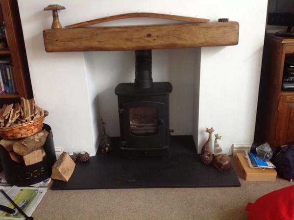 What do you think of my wood burning stove and mantelpiece??