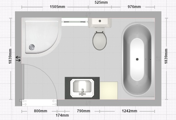 Is this a decent bathroom layout?