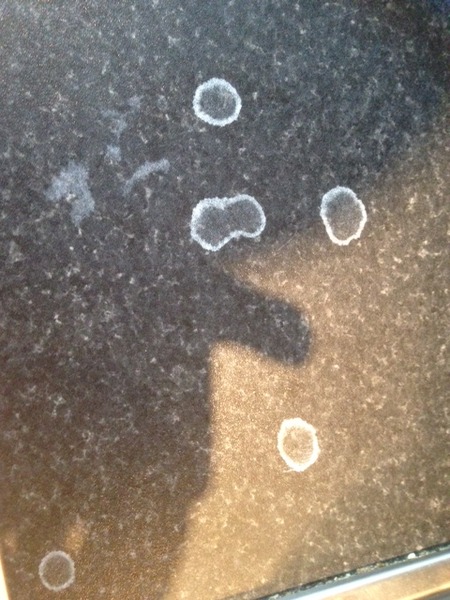 Marks on work tops