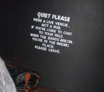 AIBU to expect people not to talk over a band at a gig?