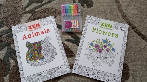 Adult colouring in books