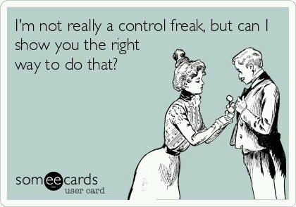To ask if you or your partner is controlling?