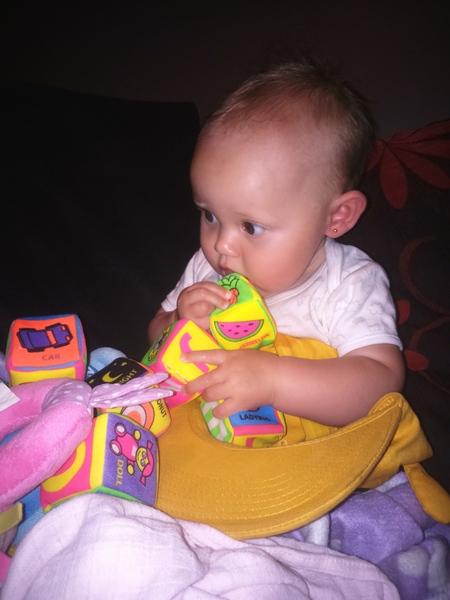 Jan 2015- what will they be doing next? Sitting, eating, crawling....