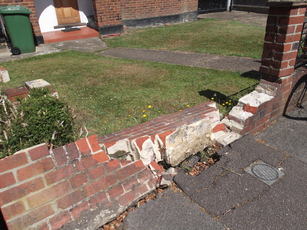How much to rebuild this brick wall?