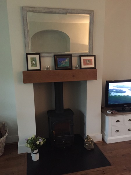 What do you think of my wood burning stove and mantelpiece??