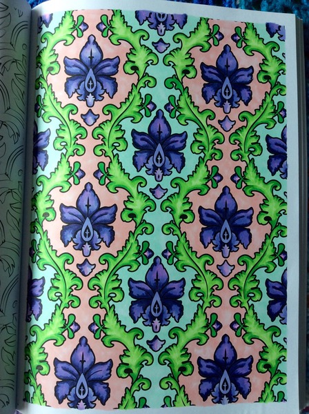 Adult colouring in books