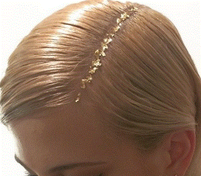 Glitter parting - a la Pixie Lott