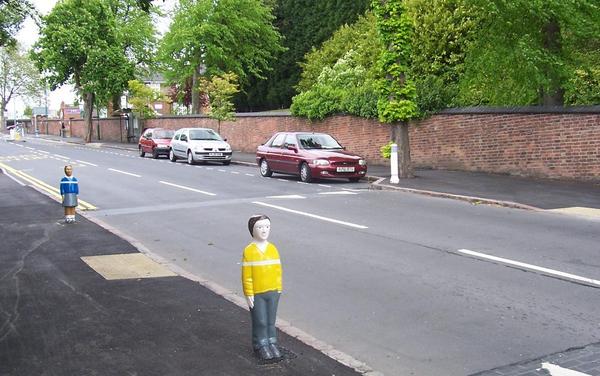 Parking on our drive.