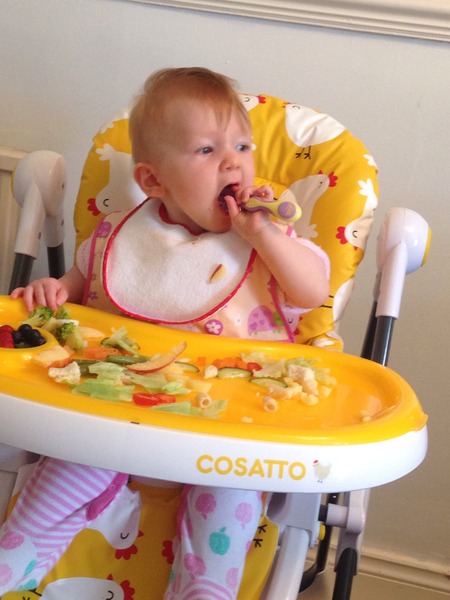 At what age did your L1 start using a fork/spoon