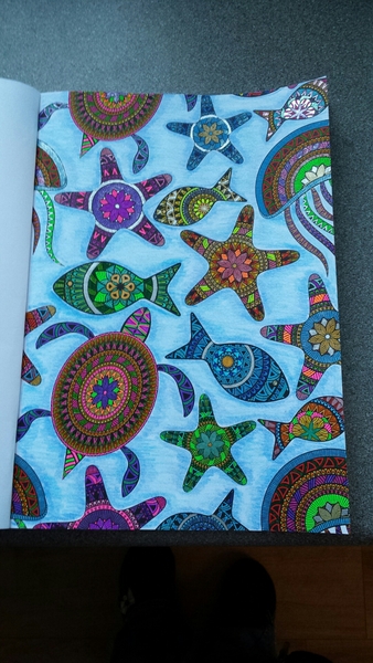 Adult colouring in books