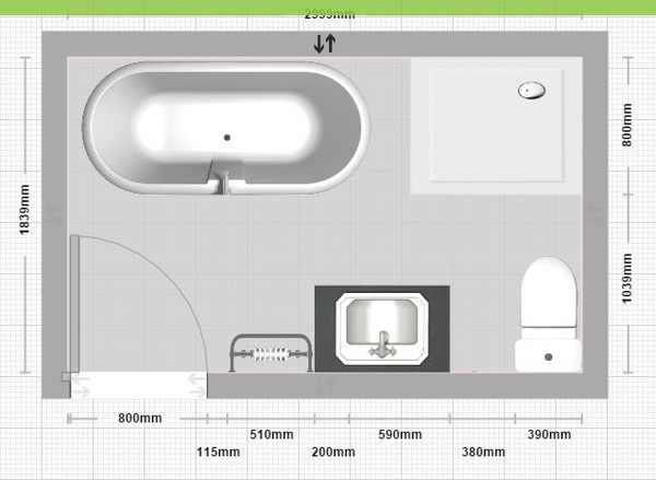 Is this a decent bathroom layout?