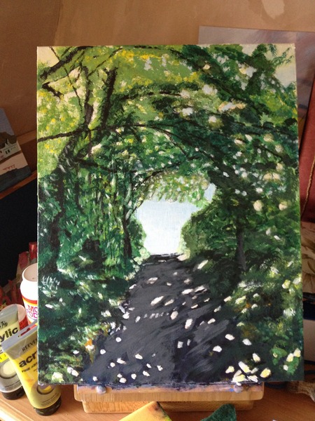 motivate me - acrylic paint on canvas