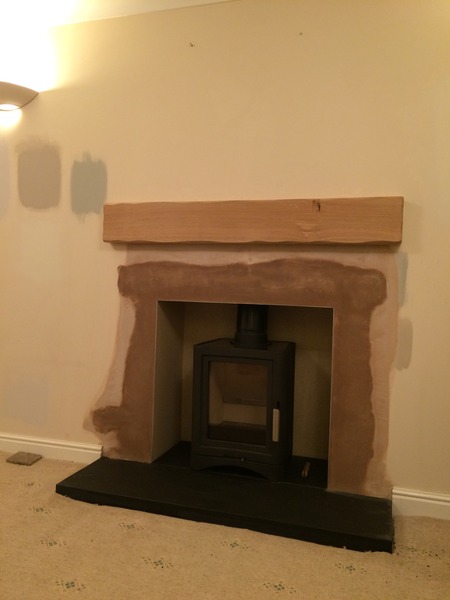 What do you think of my wood burning stove and mantelpiece??