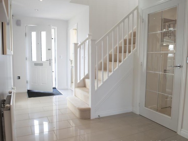Highly polished porcelain kitchen tiles?