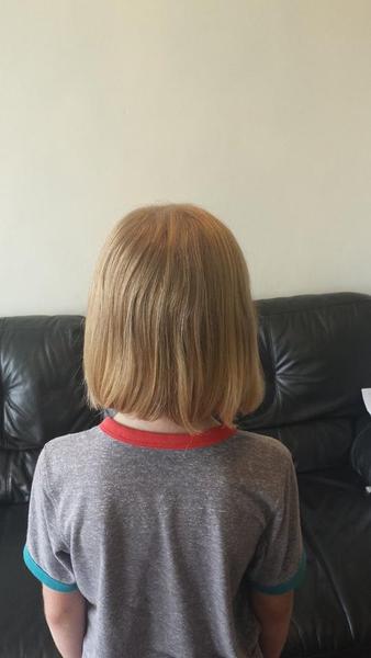 To be pissed of at  people that make comments about sons hair
