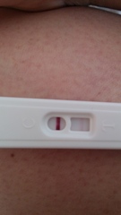 Faint line pregnancy test