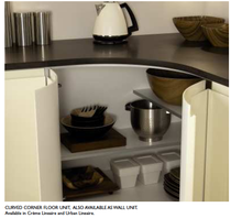 kitchen unit pull-out corners