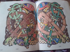 Adult colouring in books