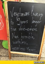 To ask everyone to eat less meat and meat products?