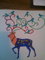 Adult colouring in books