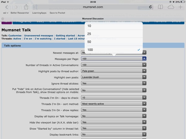Denied 1000 messages on one page after log in kefuffle