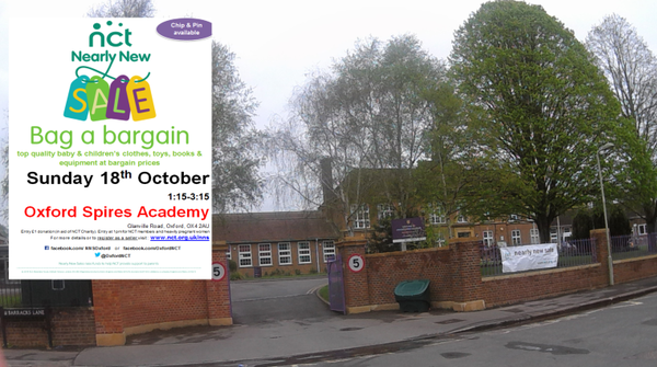 Oxford NCT Nearly New Sale - Sun Oct 18th Oxford Spires Academy