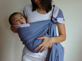 Help with heavy 4m old who likes being carried to sleep!
