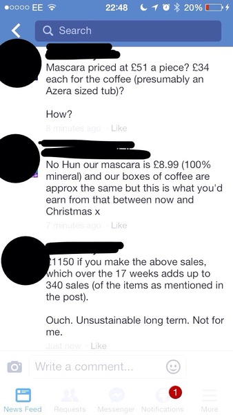 MLM-bot watch -  FL, Juice Plus, Younique etc