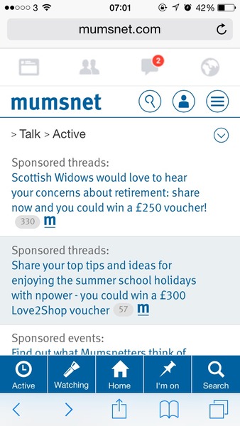 Deceptive advert looks like you have message in inbox