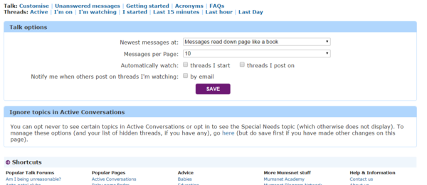 How do we hide threads now?