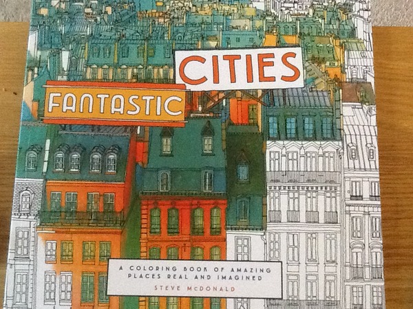 Adult colouring in books