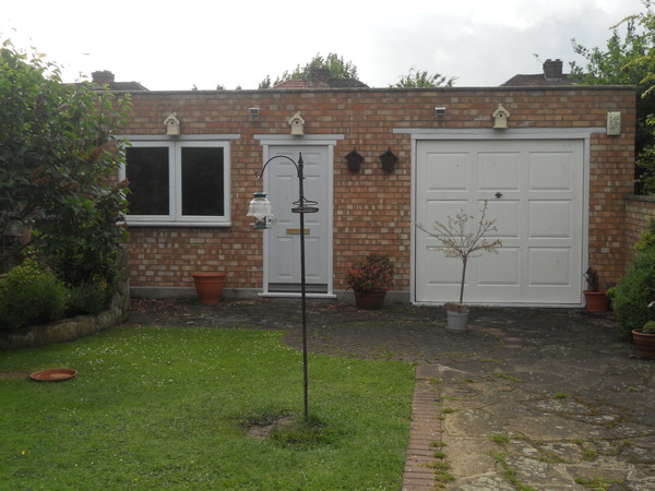 Garage floor leaking from the garden