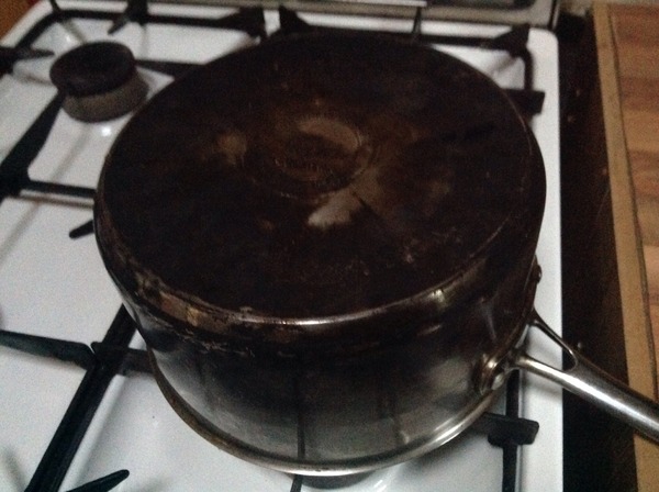 Burnt pan bases