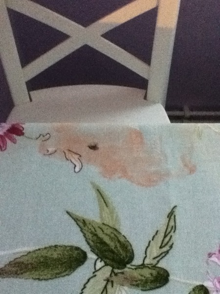 How to get stain out of oilcloth?