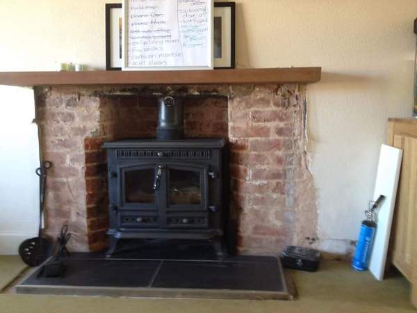 What do you think of my wood burning stove and mantelpiece??