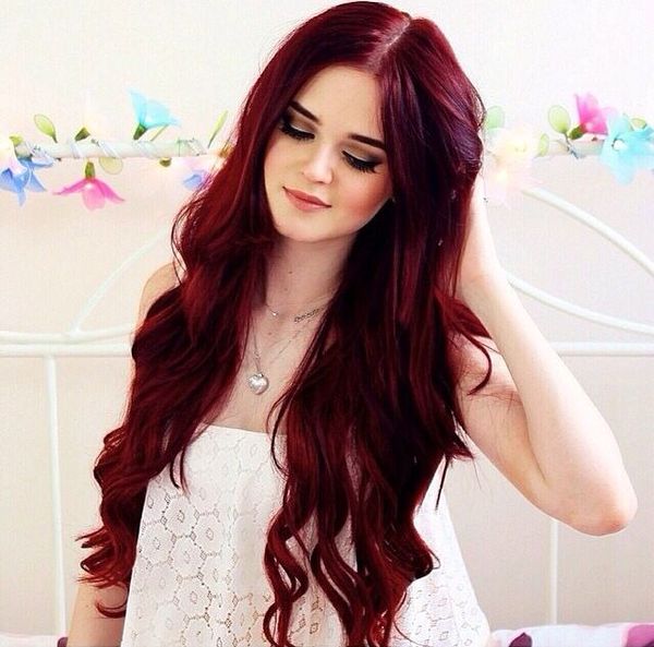cherry red hair