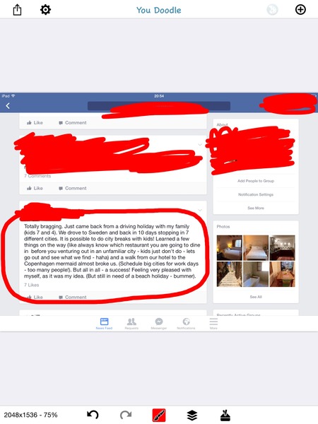 To be absolutely sick of people bragging on social media