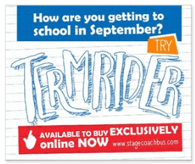 WIN a Termrider bus ticket - unlimited travel for anyone aged 18 or under