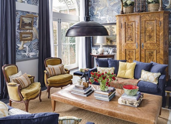 Blue and brown colour scheme