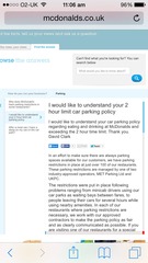 to be fuming at being clamped in McDonald's!