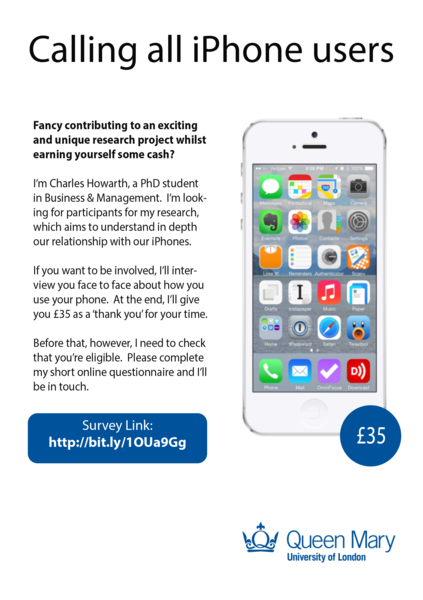 Mothers with iPhones wanted for University of London research - £35