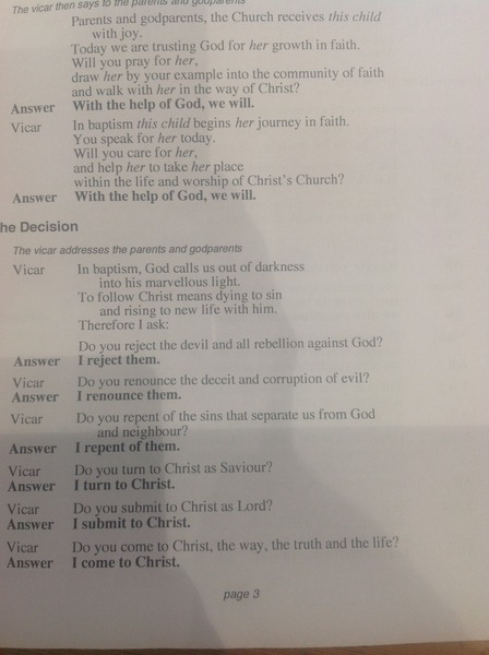 to say 'no' to being a 'Godparent'