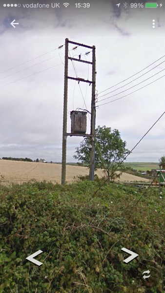 Box on telegraph poles in garden - what is it?