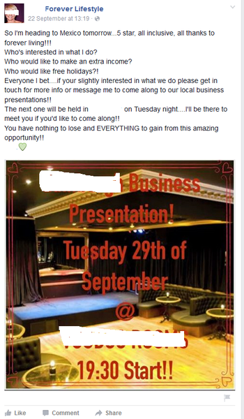 MLM-bot watch -  FL, Juice Plus, Younique etc